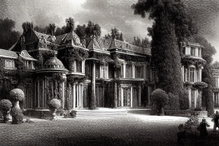 منزلی لوکس در باغ زیبا